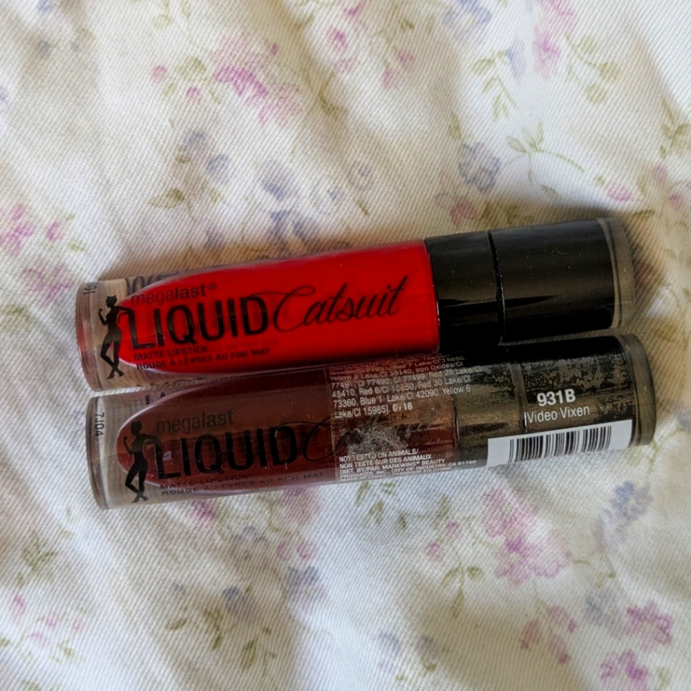 Bundle Of Two Wet n Wild Megalast Liquid Catsuit Lipsticks